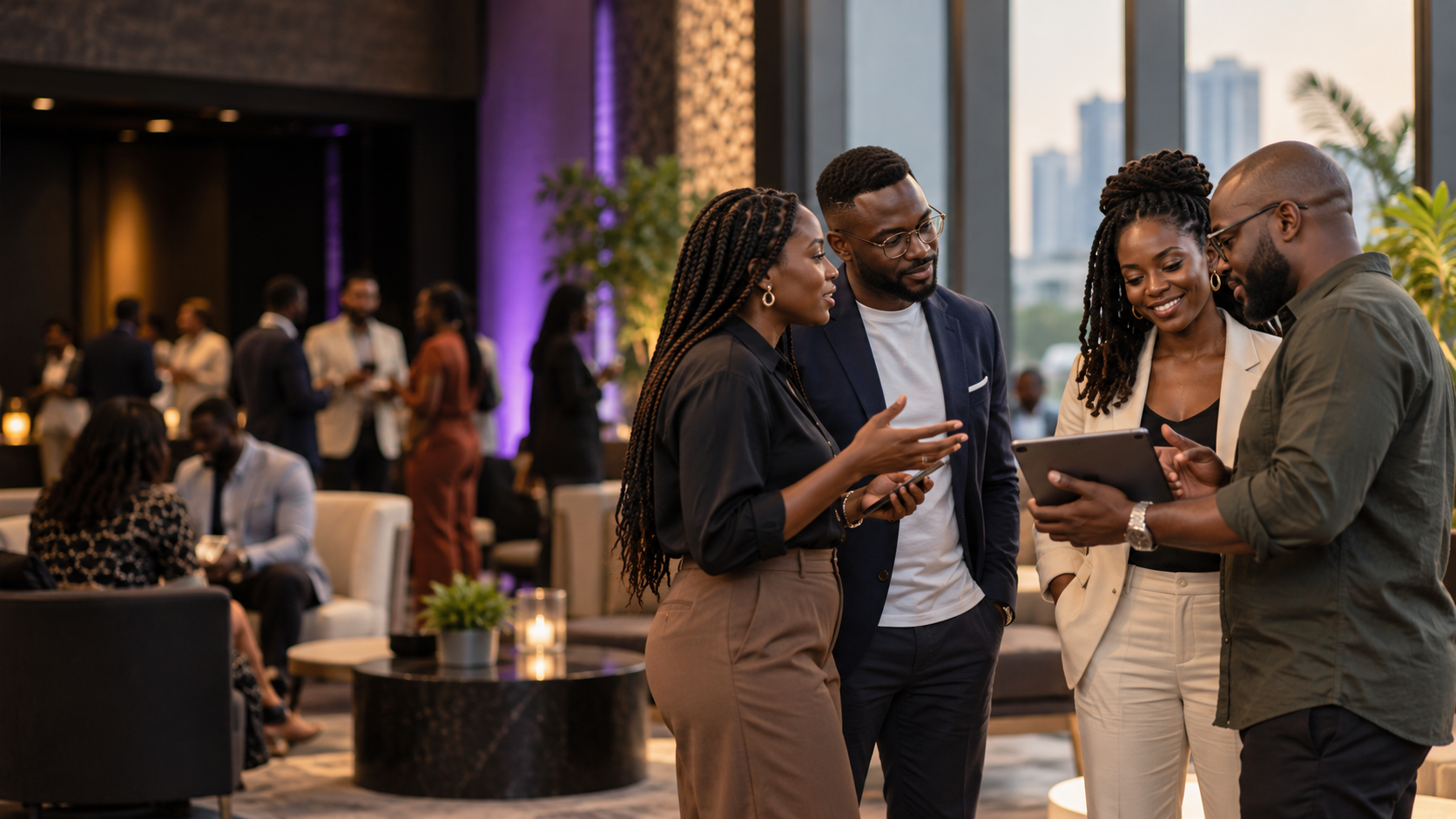 African founders connecting at a Founders Summit gathering